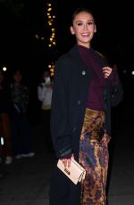 NINA DOBREV Arrives at Vogue-hosted Celebration for Victoria Beckham Docuseries at Crosby Street Hotel in New York City 10/15/2025