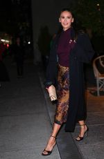 NINA DOBREV Arrives at Vogue-hosted Celebration for Victoria Beckham Docuseries at Crosby Street Hotel in New York City 10/15/2025