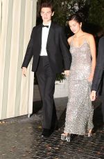 OLIVIA RODRIGO and Louis Partridge Leaves Armani After-party at Chateau Marmont in Los Angeles 10/18/2025