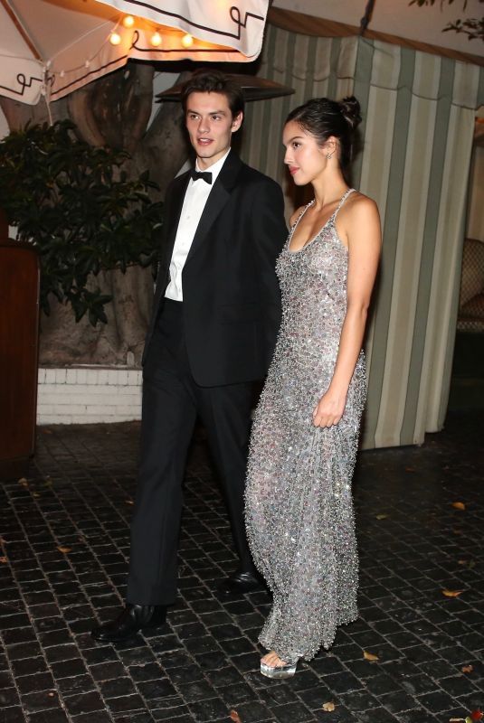 OLIVIA RODRIGO and Louis Partridge Leaves Armani After-party at Chateau Marmont in Los Angeles 10/18/2025