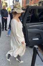 PAMELA ANDERSON Leaves Her Pop-up in New York 10/25/2025