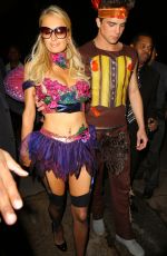 PARIS HILTON at Playboy Mansion Halloween Party in Los Angeles 10/27/2012