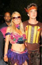 PARIS HILTON at Playboy Mansion Halloween Party in Los Angeles 10/27/2012