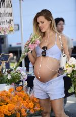 Pregnant JOY CORRIGAN Out at Farmers Market in Los Angeles 10/19/2025