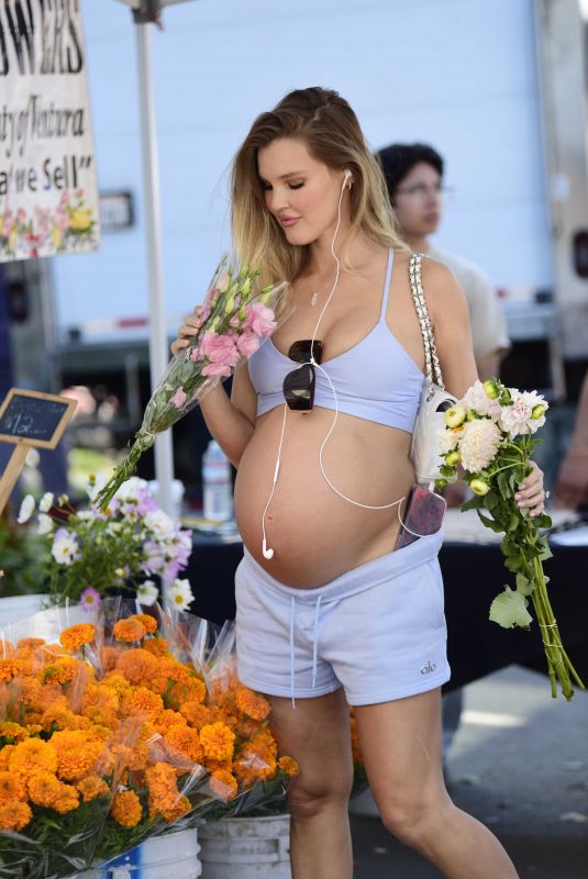 Pregnant JOY CORRIGAN Out at Farmers Market in Los Angeles 10/19/2025