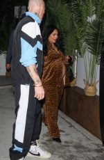 Pregnant VANESSA HUDGENS Arrives at Glen Powell