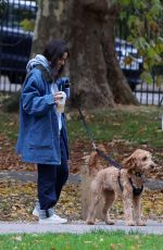 RACHEL ZEGLER Walks Her Dog Out in London 10/08/2025
