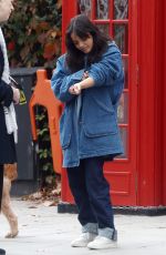 RACHEL ZEGLER Walks Her Dog Out in London 10/08/2025