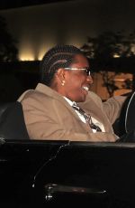 RIHANNA and ASAP Rocky Celebrate His 37th Birthday in Classic Convertible Rolls Royce Out in West Hollywood 10/03/2025