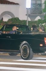 RIHANNA and ASAP Rocky Celebrate His 37th Birthday in Classic Convertible Rolls Royce Out in West Hollywood 10/03/2025