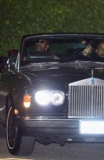 RIHANNA and ASAP Rocky Celebrate His 37th Birthday in Classic Convertible Rolls Royce Out in West Hollywood 10/03/2025