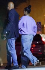 RIHANNA Out for Solo Dinner at Nobu in Hollywood 10/22/2025