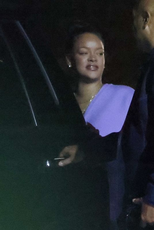 RIHANNA Out for Solo Dinner at Nobu in Hollywood 10/22/2025
