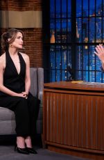 ROSE BYRNE at Late Night with Seth Meyers 10/10/2025