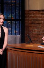 ROSE BYRNE at Late Night with Seth Meyers 10/10/2025