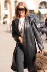 ROSIE HUNTINGTON WHITELEY Arrives at Ritz Hotel at Paris Fashion Week 10/02/2025
