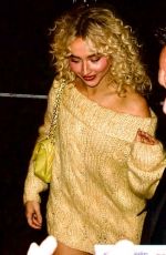 SABRINA CARPENTER Arrives at SNL Cast Dinner in New York City 10/14/2025