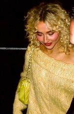 SABRINA CARPENTER Arrives at SNL Cast Dinner in New York City 10/14/2025