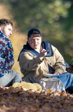 SABRINA CARPENTER Out with Friends at Prospect Park in Brooklyn 10/27/2025