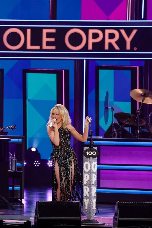 SABRINA CARPENTER Performs at The Grand Ole Opry 100 10/07/2025