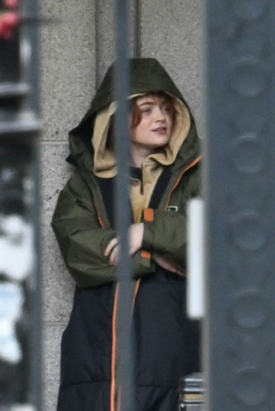 SADIE SINK and Tom Holland on the Set of Spider-Man: Brand New Day in London 10/19/2025
