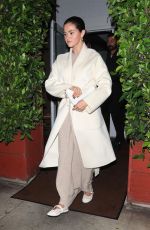SELENA GOMEZ Out for Dinner with Friends in Santa Monica 10/23/2025