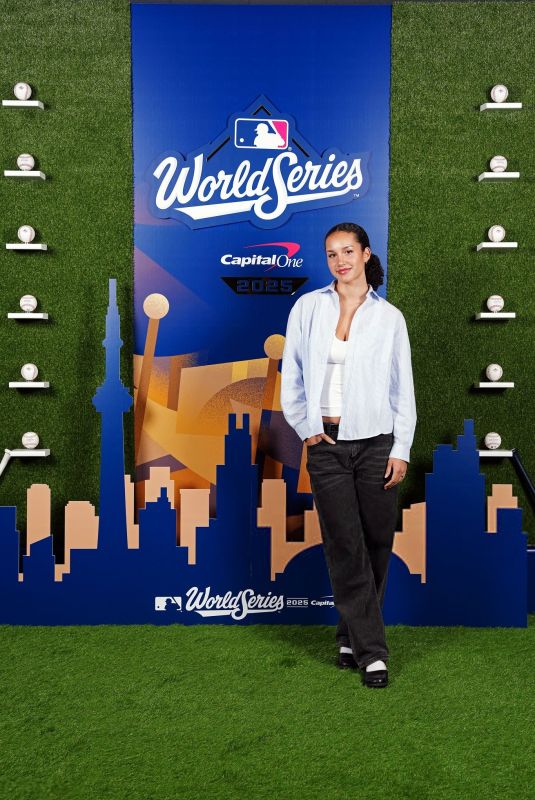 SOFIA WYLIE at Game 1 of World Series Between Toronto Blue Jays and Los Angeles Dodgers in Toronto 10/24/2025