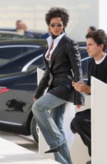 TAYLOR RUSSELL Arrives at Christian Dior Fashion Show at Paris Fashion Week 10/01/2025