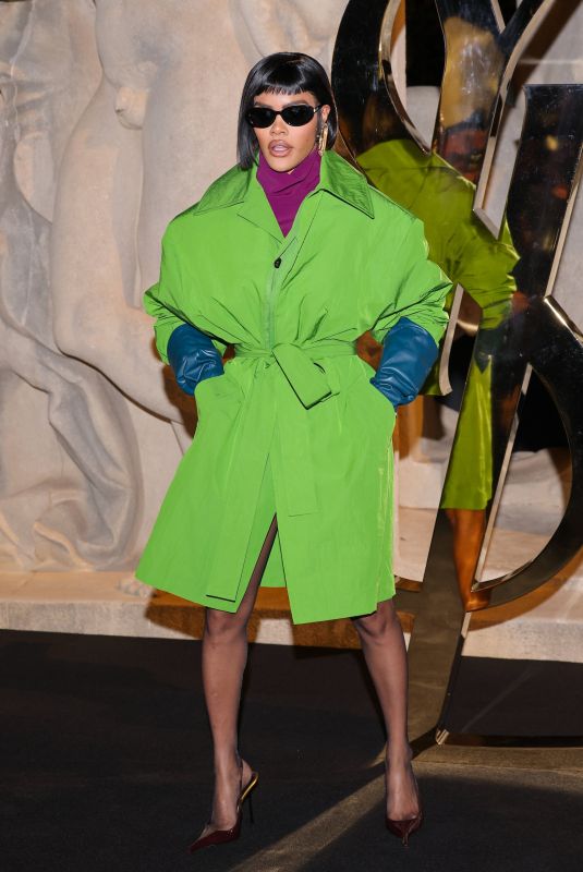 TEYANA TAYLOR at Saint Laurent Womenswear Fashion Show at Paris Fashion Week 09/29/2025