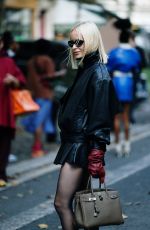 THORA VALDIMARS Arrives at Hermes Womenswear Fashion Show at Paris Fashion Week 10/04/2025