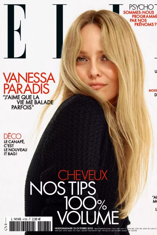 VANESSA PARADIS in Elle France, October 2025