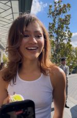 ZENDAYA Greets Ffans During Paris Fashion Week in Paris 09/30/2025