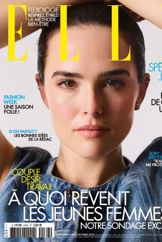ZOEY DEUTCH in Elle Magazine, France October 2025