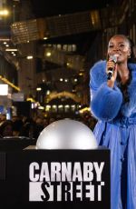 AJ ODUDU at Carnaby Street Christmas Lights Switch on in London 11/06/2025