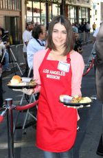 ALLISON PAIGE at Thanksgiving Dinner at LA Mission 11/27/2013