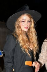 AMBER HEARD Out for Halloween in Madrid 10/31/2025