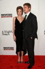 ANGELINA JOLIE and Brad Pitt at A Mighty Heart Premiere at Ziegfeld Theater in New York City 06/13/2007