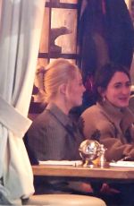 ANNASOPHIA ROBB and ISA BRIONES Out for Dinner at Cafe Cluny in New York City 11/11/2025