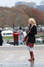 ANNASOPHIA ROBB Filming I Play Rocky in Philadelphia 11/19/2025