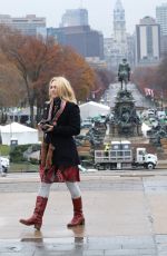 ANNASOPHIA ROBB on the Set of I Play Rocky in Philadelphia 11/19/2025