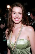 ANNE HATHAWAY at Luca Luca Fashion Show at Bryant Park in New York City 02/06/2005