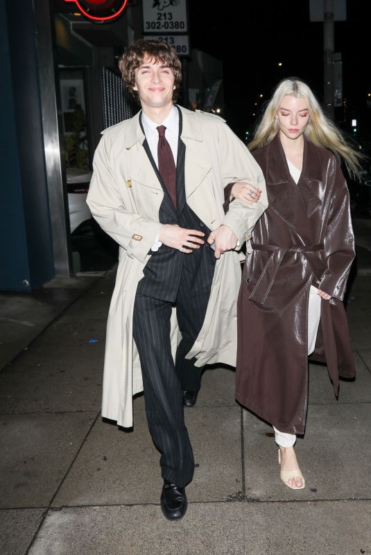 ANYA TAYLOR-JOY and Malcolm Mcrae Leaves Petra Collins’ Birthday Party in Los Angeles 11/20/2025