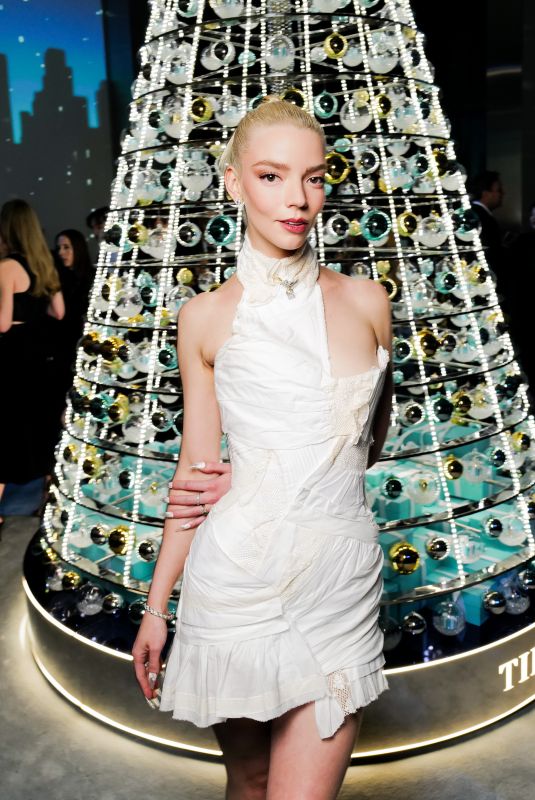 ANYA TAYLOR-JOY at Tiffany & Co. Holiday Season Celebration in New York City 11/12/2025