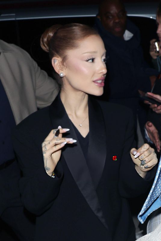 ARIANA GRANDE Arrives at a Wicked: For Good Event at Soho House in London 11/09/2025