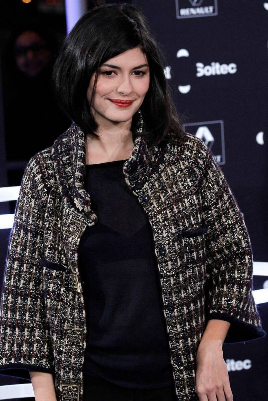 AUDREY TAUTOU at Switch on of Champs Elysees Christmas Lights in Paris 11/23/2011