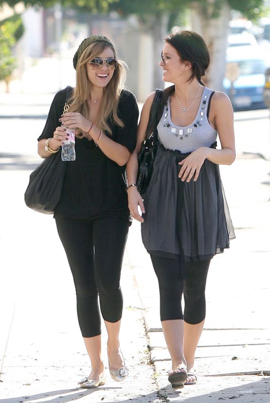 AUDRINA PATRIDGE and LAUREN CONRAD Out for Lunch in Los Angeles 11/14/2007
