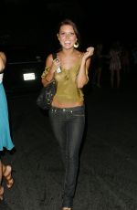 AUDRINA PATRIDGE Partying at Les Deux Nightclub in Hollywood 08/03/2007
