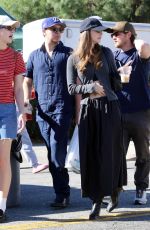 BARBARA PALVIN and Dylan Sprouse Out at Studio City Farmers Market 11/09/2025