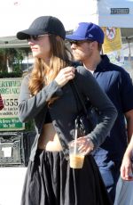 BARBARA PALVIN and Dylan Sprouse Out at Studio City Farmers Market 11/09/2025