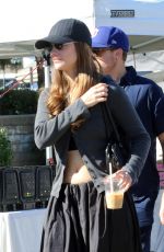 BARBARA PALVIN and Dylan Sprouse Out at Studio City Farmers Market 11/09/2025